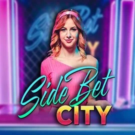 Side Bet City slot logo by Evolution at LalaBet Casino